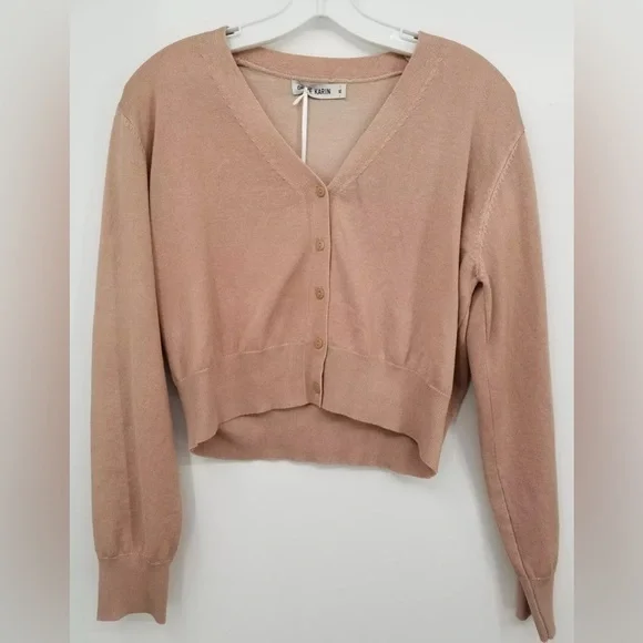 NEW [Grace Karin] Button-Up Cropped Long-Sleeved Cardigan Sweater Women’s Sz XL - Picture 6 of 16